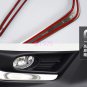 Chrome ABS Front Fog Lamp Eyelid Trim Cover 2pcs For Honda CR-V CRV 2017 2018