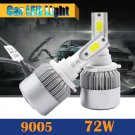72W 7200LM 9005 HB3 COB LED Light Headlight Kit Car Conversion Bulbs 6000k White
