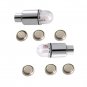 2pcs Motorcycle Bike Bicycle Wheel Tire LED Blue Light Valve Dust Cap For Harley