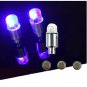 2pcs Motorcycle Bike Bicycle Wheel Tire LED Blue Light Valve Dust Cap For Harley
