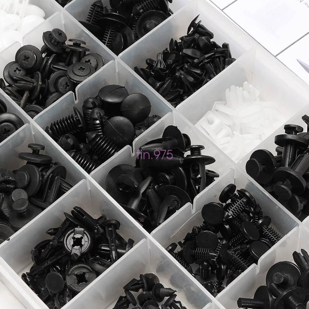 415Pc 18 Sizes Plastic Car SUV Trim Clips Retainer Panel Bumper Fastener W/ Box