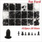 415Pc 18 Sizes Plastic Car SUV Trim Clips Retainer Panel Bumper Fastener W/ Box