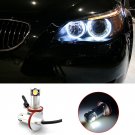 Pair H8 HID White Canbus Error Free CREE LED Angel Eye Halo Lights For BMW E91 A