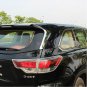 Fit For Toyota Highlander 2015 2016 Chrome Car Rear Window Corner Spoiler Cover