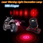 Moto Car Universal Tail Decoration Laser Lamp Warning Light With 6 Logos For BMW