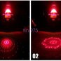 Moto Car Universal Tail Decoration Laser Lamp Warning Light With 6 Logos For BMW