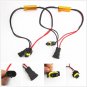 Pair H11 H8 80W Cree LED Fog Light Bulbs + Error Free Bypass Decoders Wire F BMW