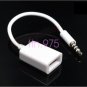10x Car SUV MP3 3.5mm Male AUX Audio Plug Jack To USB 2.0 Female Converter Cable