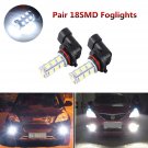 2PC Super White 9005 HB3 18SMD LED Bulbs Driving Fog Light High Power Lamps A