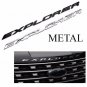 2011- 2017 Ford Explorer Sport Silver Hood Letters Emblem- Gloss Finish Bright