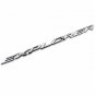 2011- 2017 Ford Explorer Sport Silver Hood Letters Emblem- Gloss Finish Bright