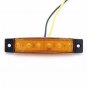 4PC Boat Accent Light Waterproof LED Lighting Strip Marine Light 12 Volt Amber