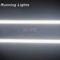 2x30cm Switchback Flowing Car DRL LED Knight Rider Turn Signal Brake Light Strip