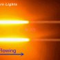 2x30cm Switchback Flowing Car DRL LED Knight Rider Turn Signal Brake Light Strip