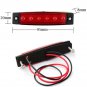4PC Red Marine Led Light Courtesy Light Strip for Boats 12 Volts