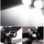 2x White LED Motorcycles ATV Fender Headlight DRL Fog Lamps For Harley-Davidson