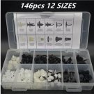 146 Pcs/set Plastic Fender Liner Fastener Rivet Push Clips Retainer For Toyota