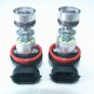 2x H8 6000K 100W Cree LED 20SMD Projector Fog Driving DRL Light Lamp Bulbs White