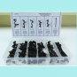 54pcs 6Size Car Body Wiring Harness Fastener Routing Clips Convoluted Assortment