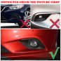 Chrome Front Fog Light Lamp Cover Trim Molding Eyebrow For 14-15 Atenza Mazda 6