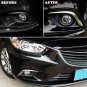 Chrome Front Fog Light Lamp Cover Trim Molding Eyebrow For 14-15 Atenza Mazda 6