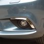 Chrome Front Fog Light Lamp Cover Trim Molding Eyebrow For 14-15 Atenza Mazda 6