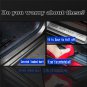 4Pcs 3D Carbon Fiber Black Car Door Sill Scuff Plate Cover Anti Scratch Sticker