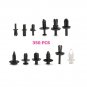350 Pcs 12 Size Car SUV Push Pin Rivet Clips Door Fenders Bumper Panel Fastener