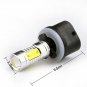 2pcs 880 893 899 COB 7.5W Xenon White LED Fog Light Daytime Driving Bulbs 6000K