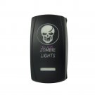 12V/24V Car Boat ON/OFF ZOMBIE LIGHTS Rocker Toggle Switch Blue LED Lamp