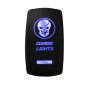 12V/24V Car Boat ON/OFF ZOMBIE LIGHTS Rocker Toggle Switch Blue LED Lamp