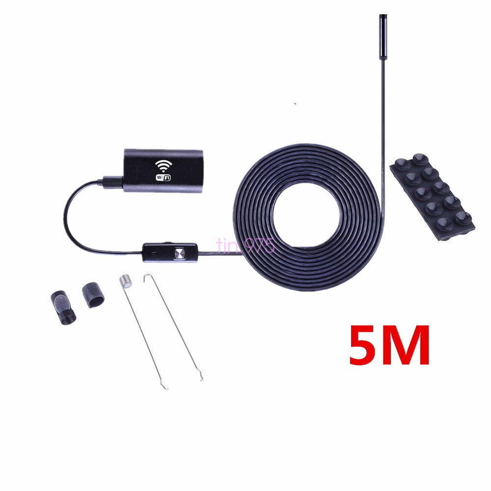 5M 6LED Waterproof WiFi Endoscope Borescope Inspection Camera For