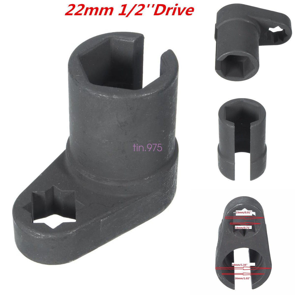 1 Pc Car Autos Oxygen Sensor 6 Point Socket Wrench O2 Tool Remover Installer Set