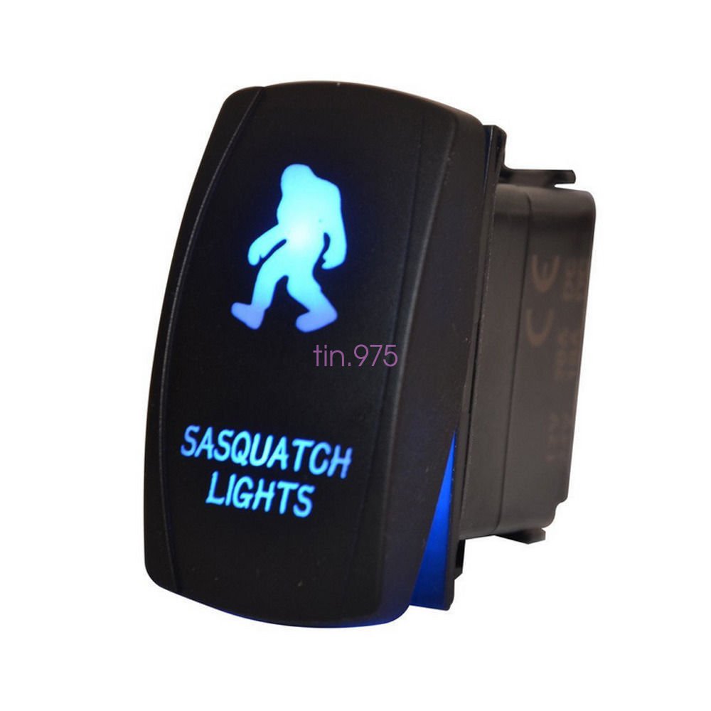 Boat Car Off Road Toggle Rocker Switch Blue LED Bigfoot Light Bar 5Pin Sales