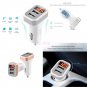 Dual USB 2.1A Car Charger Adapter LED Display Fast Charging for iPhone Samsung