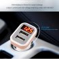 Dual USB 2.1A Car Charger Adapter LED Display Fast Charging for iPhone Samsung