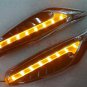 2X Amber Steering Fender Side Auto Car LED Side Lights Chroming Turn signal Lamp