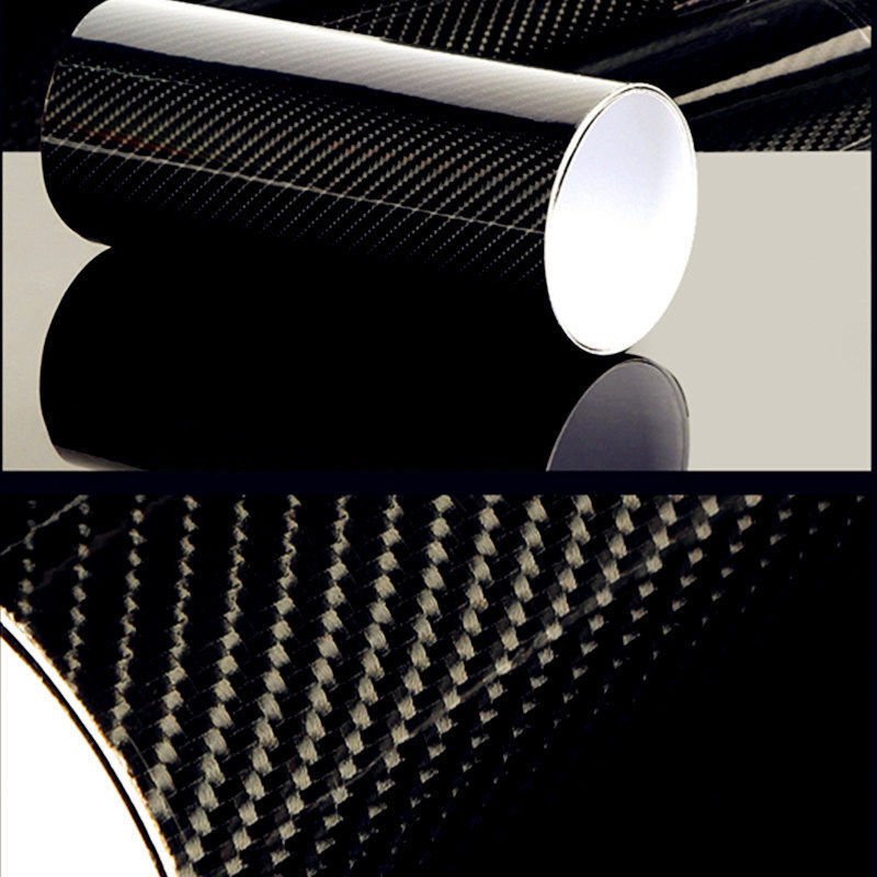 5D 12x60" Premium Matte Gloss Black Carbon Fiber Vinyl Wrap Sticker Fast Ship