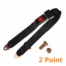 1 Set Car Universal Adjustable 2 Point Retractable Safety Seat Belt Lap Belt