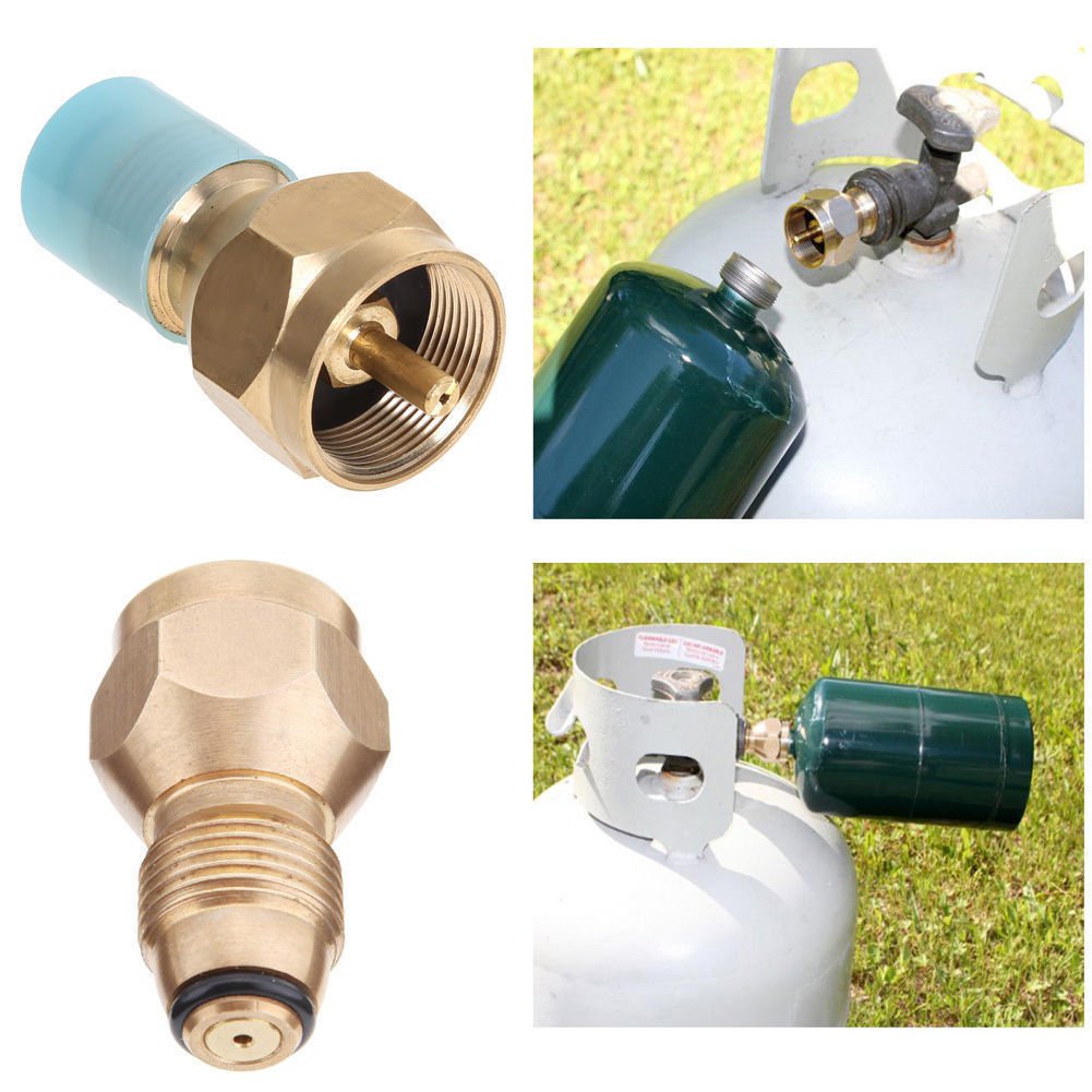 Propane Refill Adapter Lp Gas 1 Lb Cylinder Tank Coupler Heater Bottles Coleman