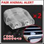 2x Transparent 2 Holes Safety For Driver Car Sonic Deer And Animal Whistle Alert