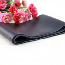 Black Genuine Leather Steering Wheel Cover Sweat Non-Slip Needle Cord For Honda