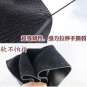 Black Genuine Leather Steering Wheel Cover Sweat Non-Slip Needle Cord For Honda