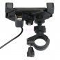 Universal Motorcycle Bike ATV 3.5-7" Cell Phone GPS Mount Holder w/ USB Charger