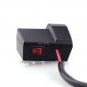 Universal Motorcycle 5V 3.1A Dual USB Phone Charger Red LED Voltmeter W/ Switch