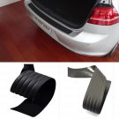 Black Rear Bumper Sill/Protector Plate Rubber cover Guard trim for Honda Toyota