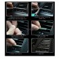 15M 6mm U Shape Bumper Air Vent Grille Switch Rim Chrome Trim Strip Moulding