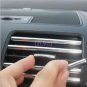 15M 6mm U Shape Bumper Air Vent Grille Switch Rim Chrome Trim Strip Moulding