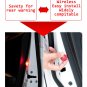 2 Pcs Car Door Opened Red LED Warning Light Wireless Flash Indicator Strobe Lamp