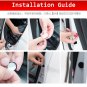 2 Pcs Car Door Opened Red LED Warning Light Wireless Flash Indicator Strobe Lamp